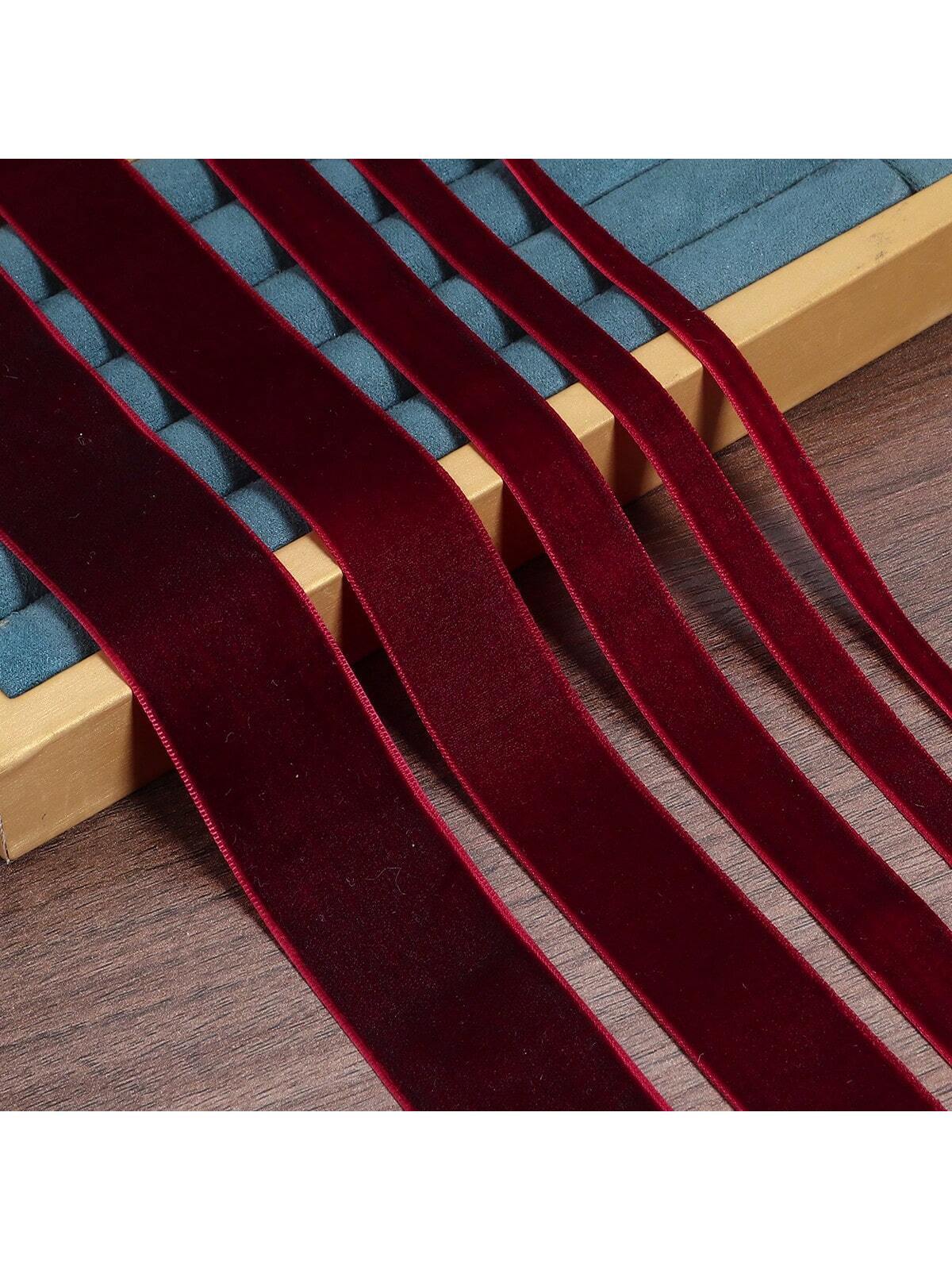 Deep Red Velvet Christmas Ribbon