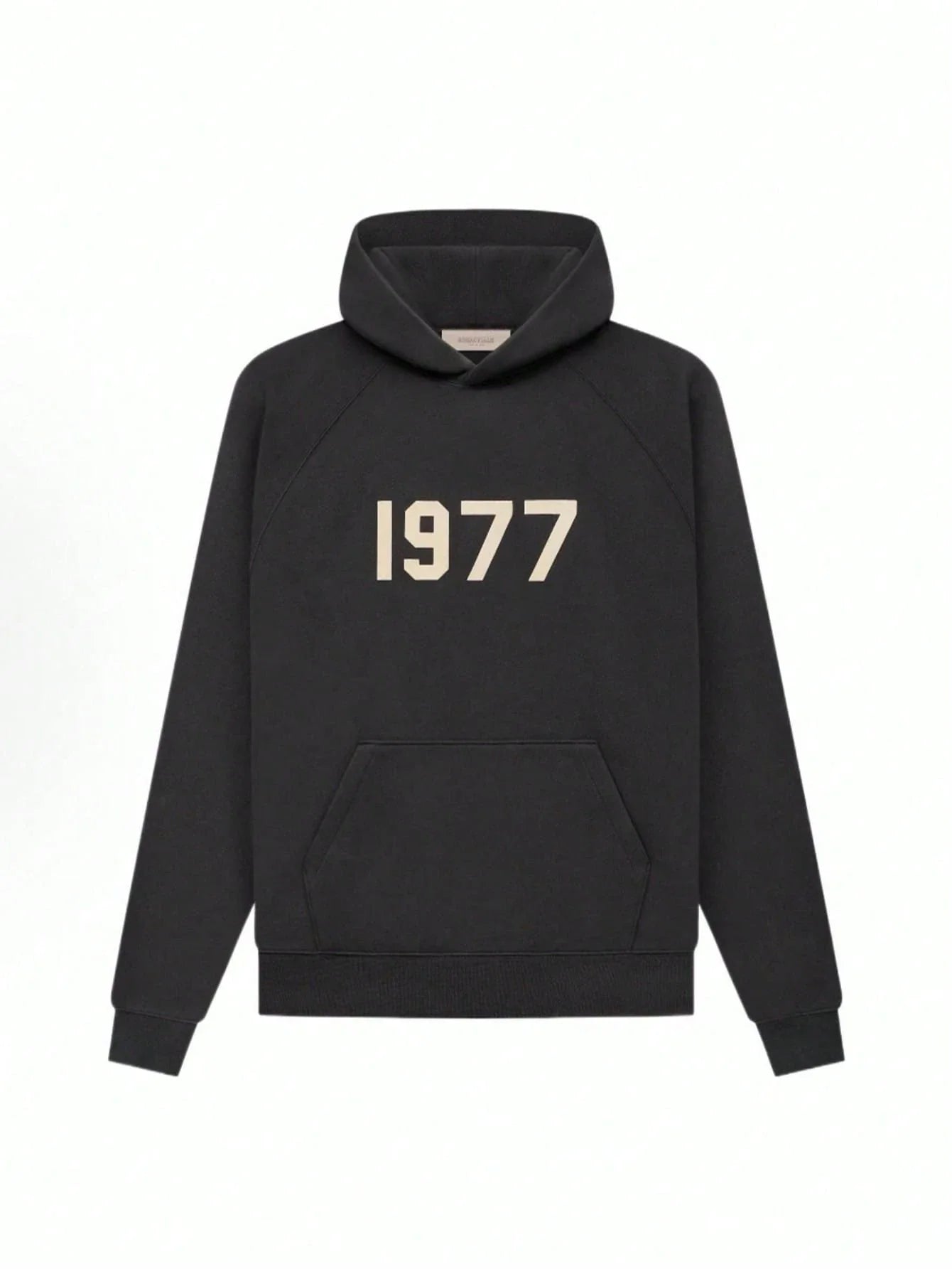 Essentials 1977 Black Flocked Hoodie