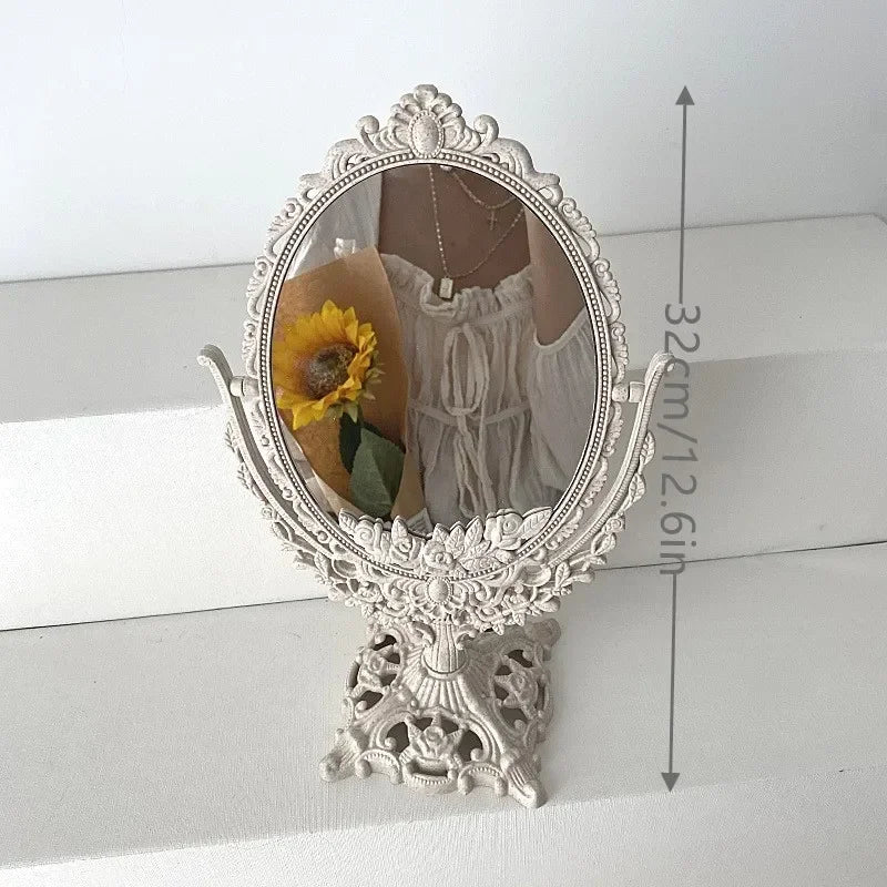 Vintage Oval Rotating Vanity Mirror