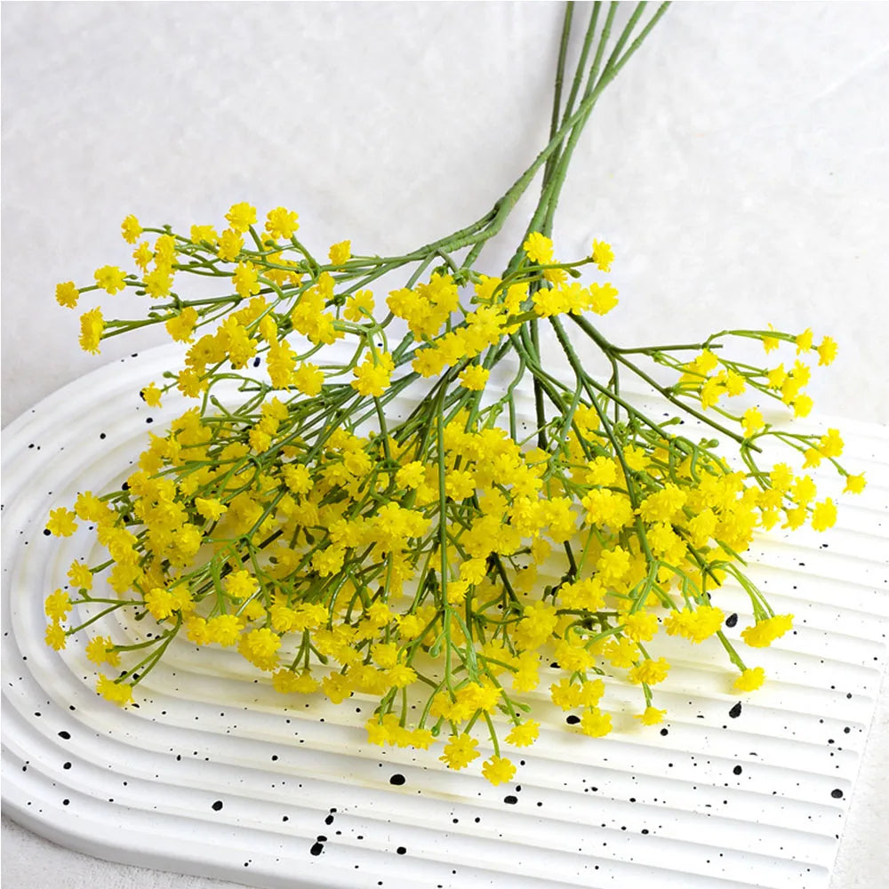 52cm 90 HeadsWhite Babies Breath Artificial Gypsophila Flowers Bouquets For Home Garden Wedding Birthday Decoration Fake Flower
