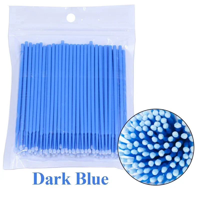 100PCS Eyelash Cleaning Microbrushes