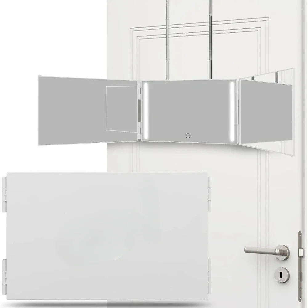 LED 3-Way Self Haircut Mirror