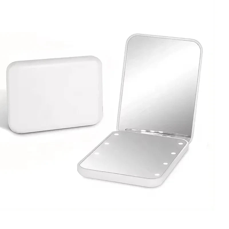 LED Compact Folding Makeup Mirror