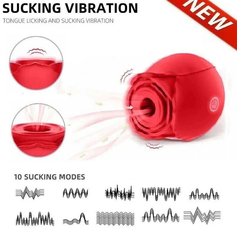 10-Speed Rose Clit Vibrator