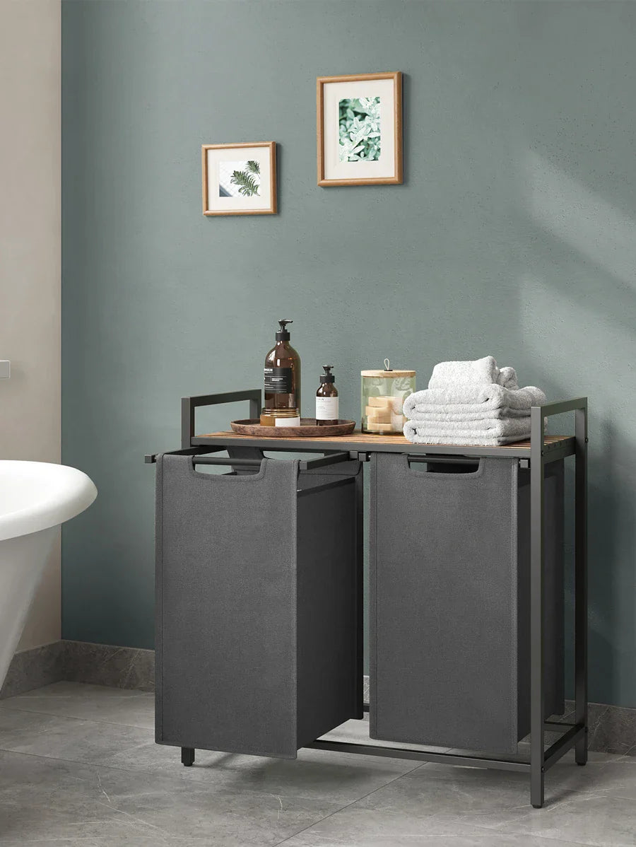VASAGLE 2-Bag Laundry Hamper