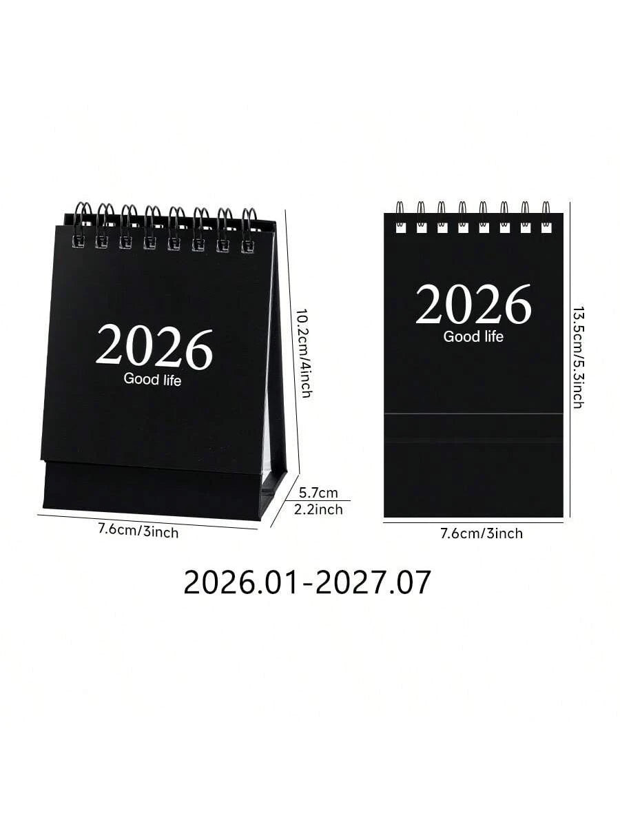 Mini Desk Calendar 2026–2027 Planner