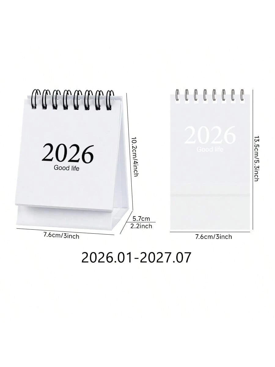 Mini Desk Calendar 2026–2027 Planner