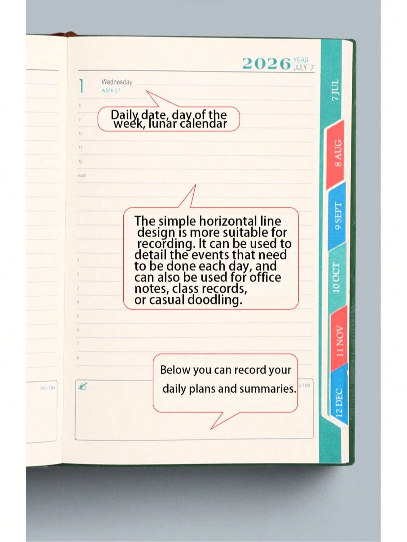 2026 PU Daily Productivity Planner Notebook