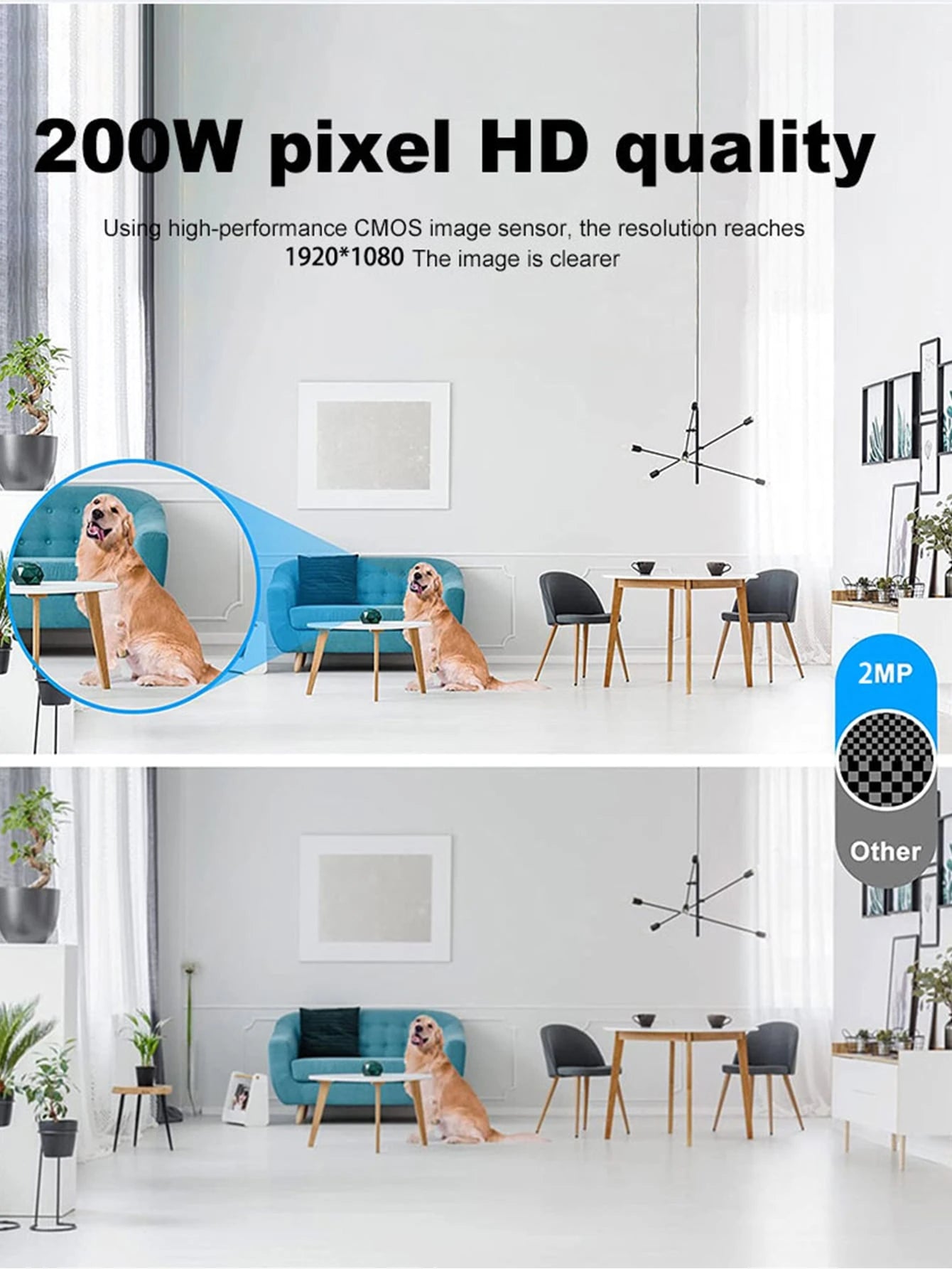 WESECUU 2K Light Bulb Camera