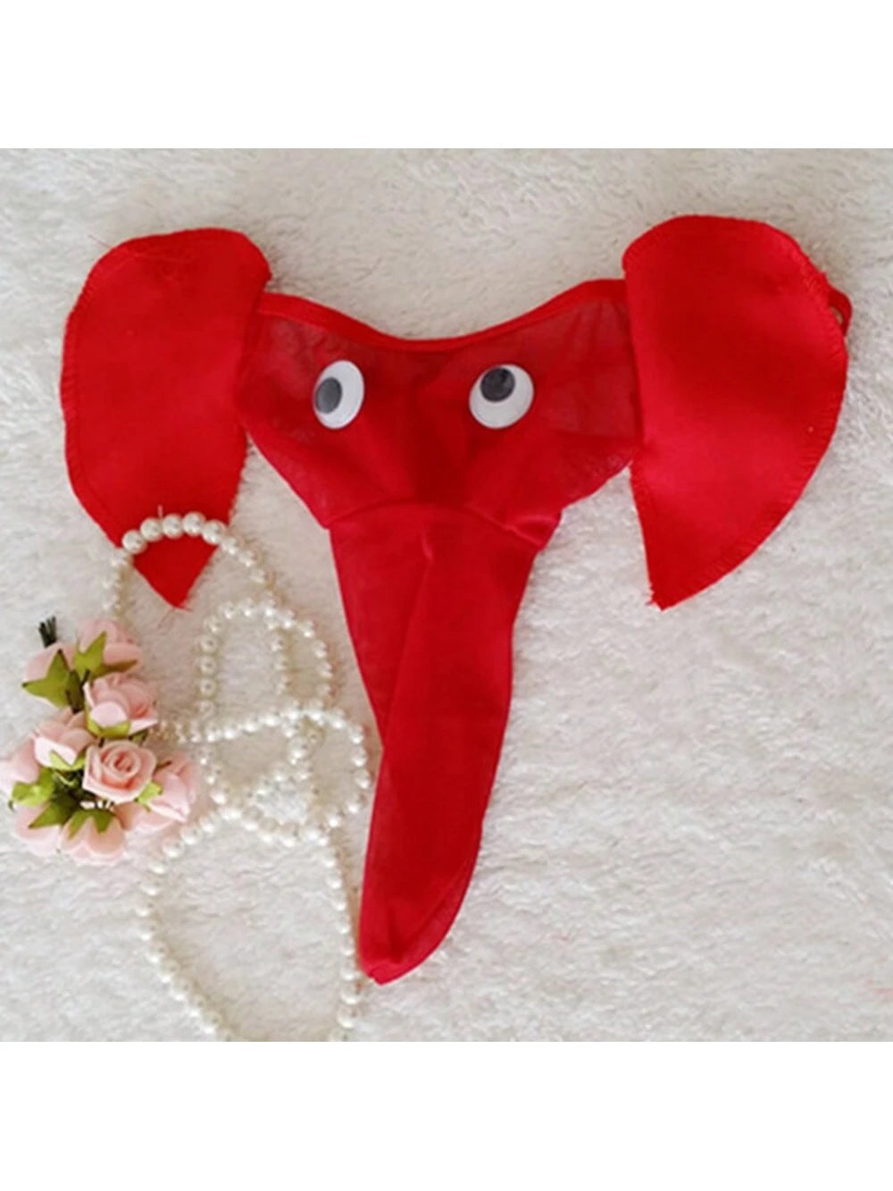 Men's Cartoon Elephant Thong Underwear