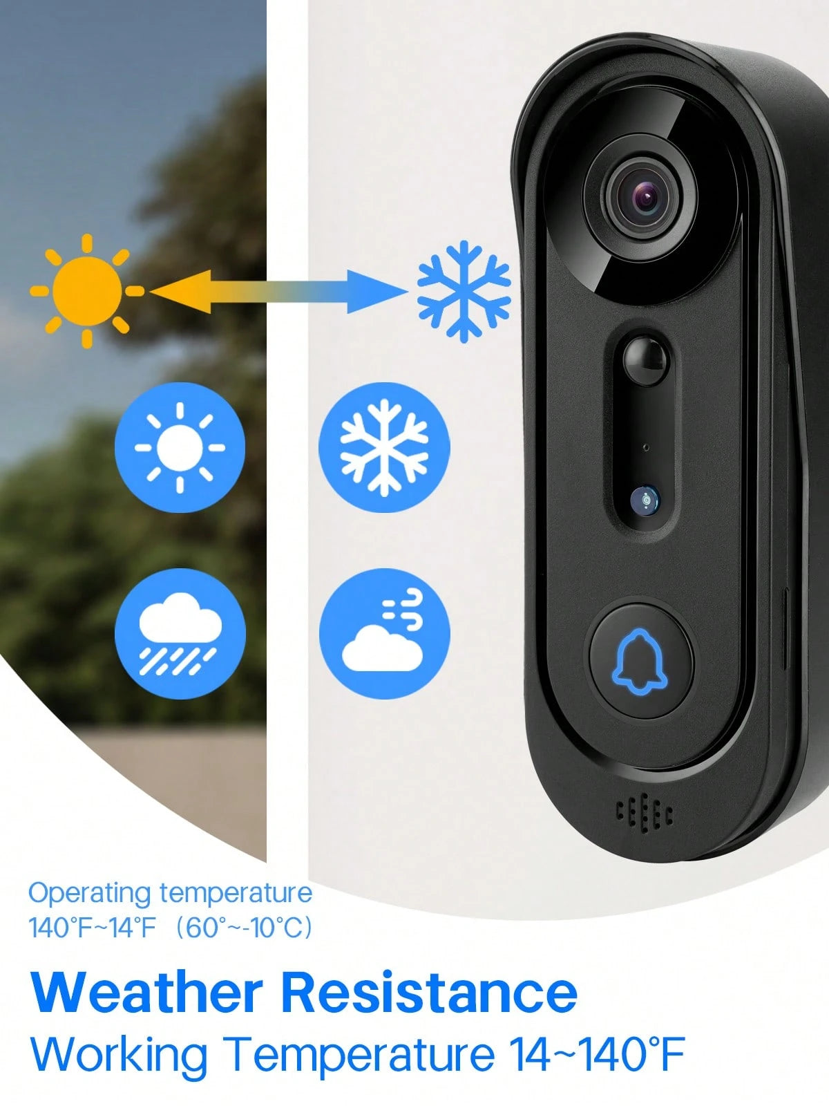 Wireless Smart Video Doorbell Camera
