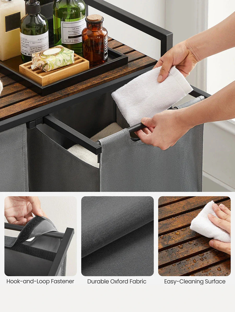 VASAGLE 2-Bag Laundry Hamper