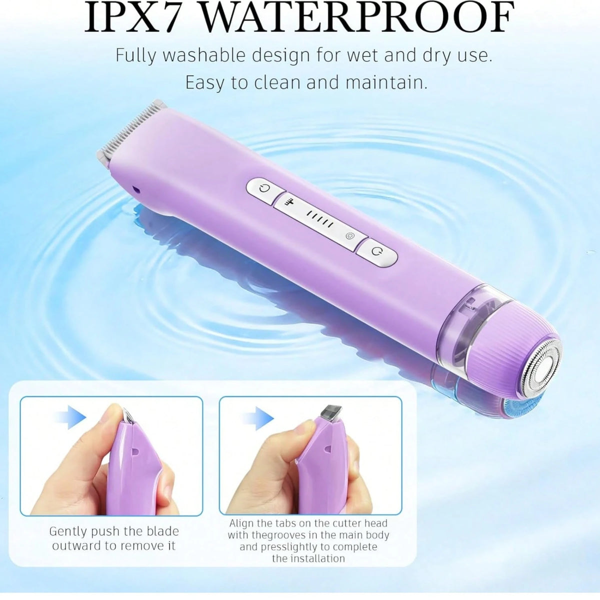 Women 2-In-1 Electric Razor Trimmer