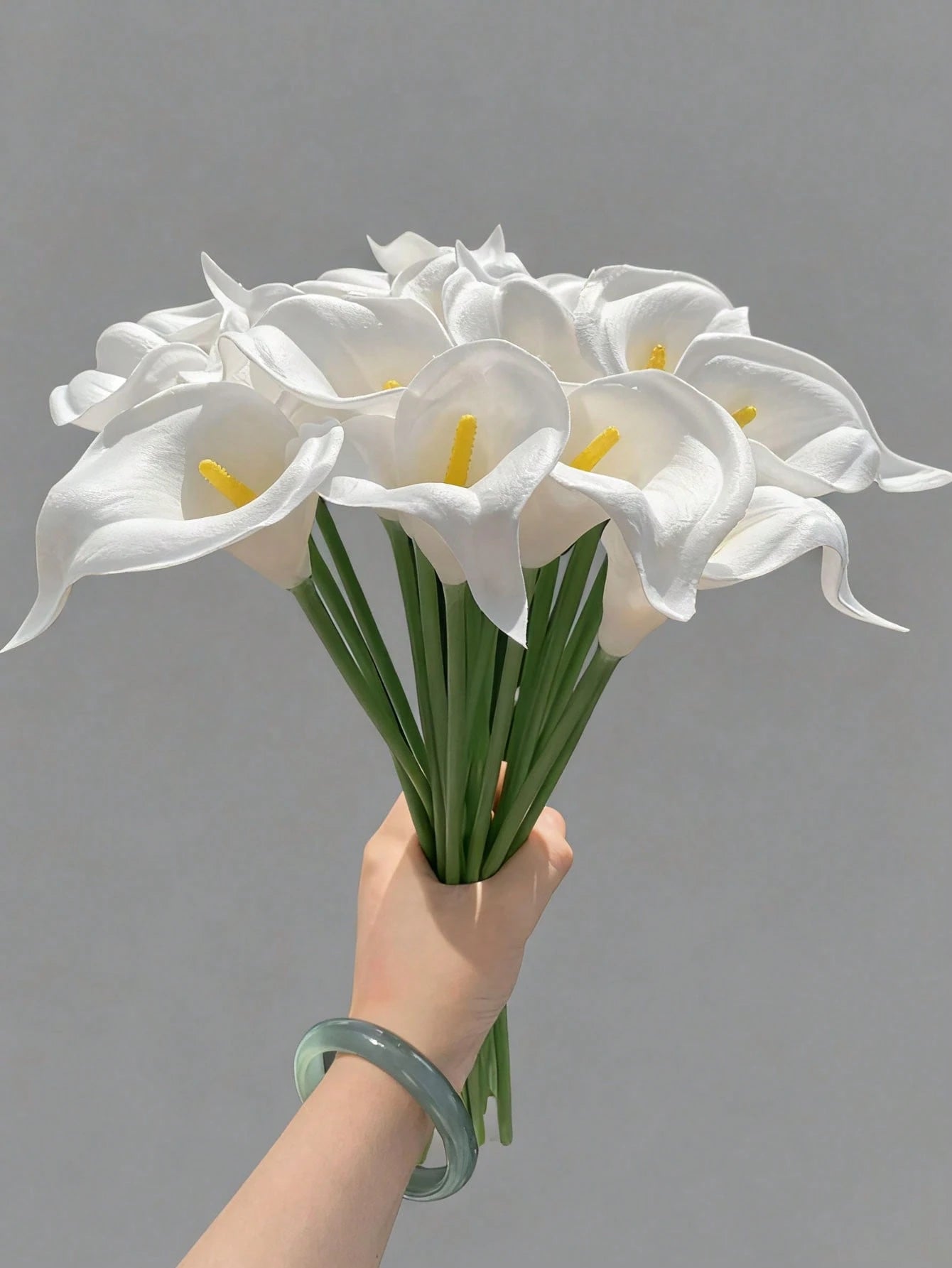 White Silk Calla Lily Flowers