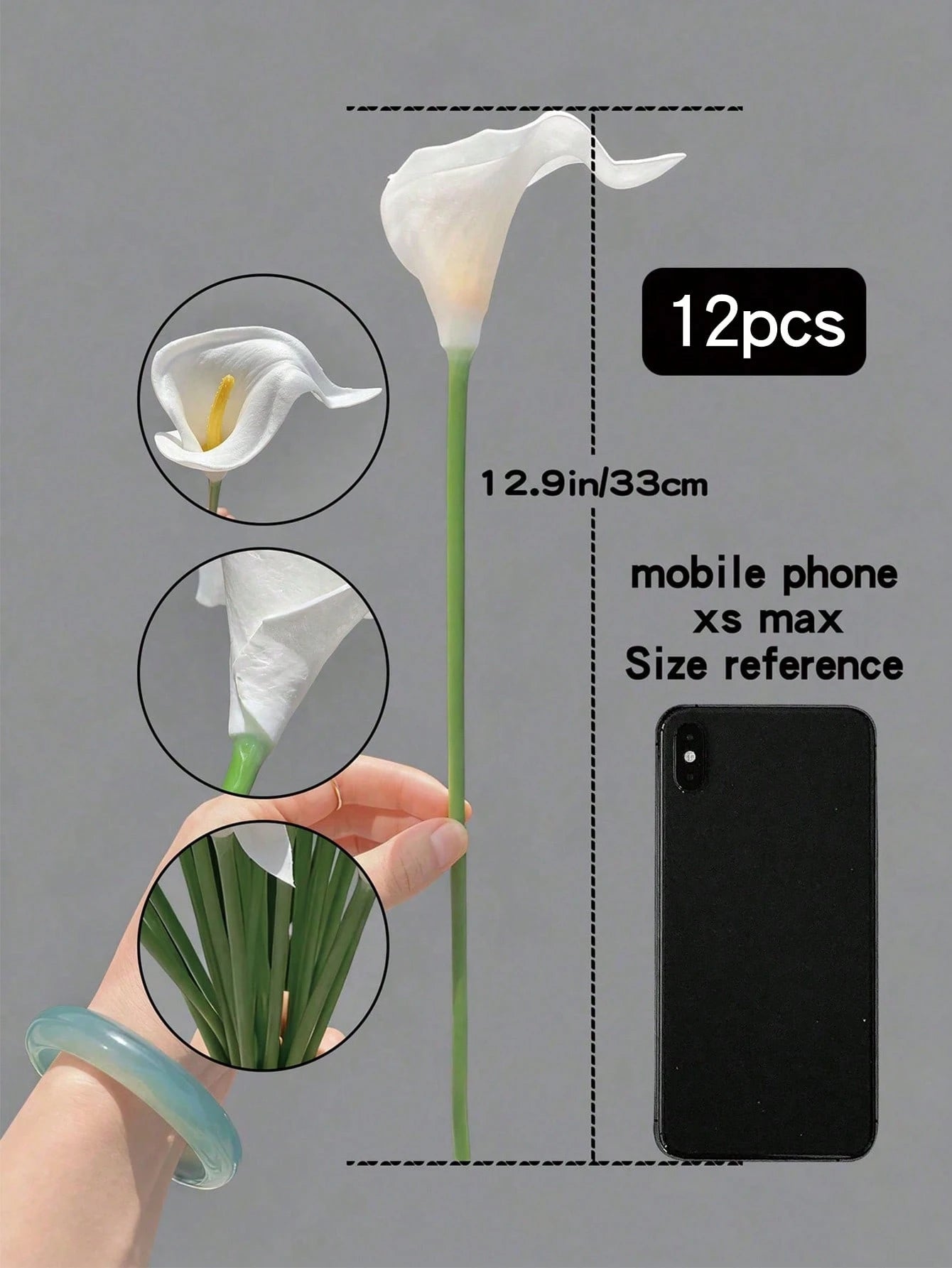 White Silk Calla Lily Flowers