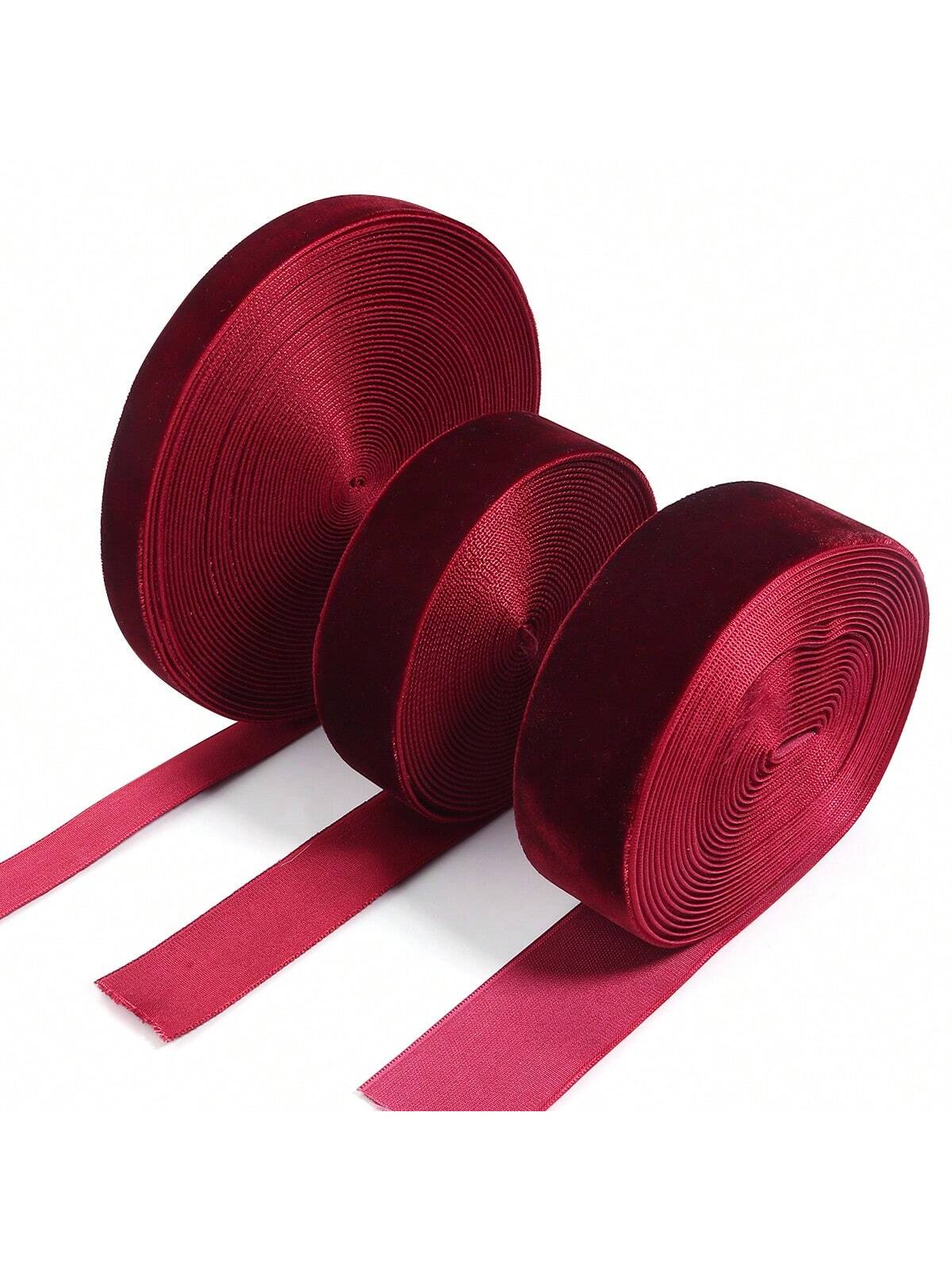 Deep Red Velvet Christmas Ribbon