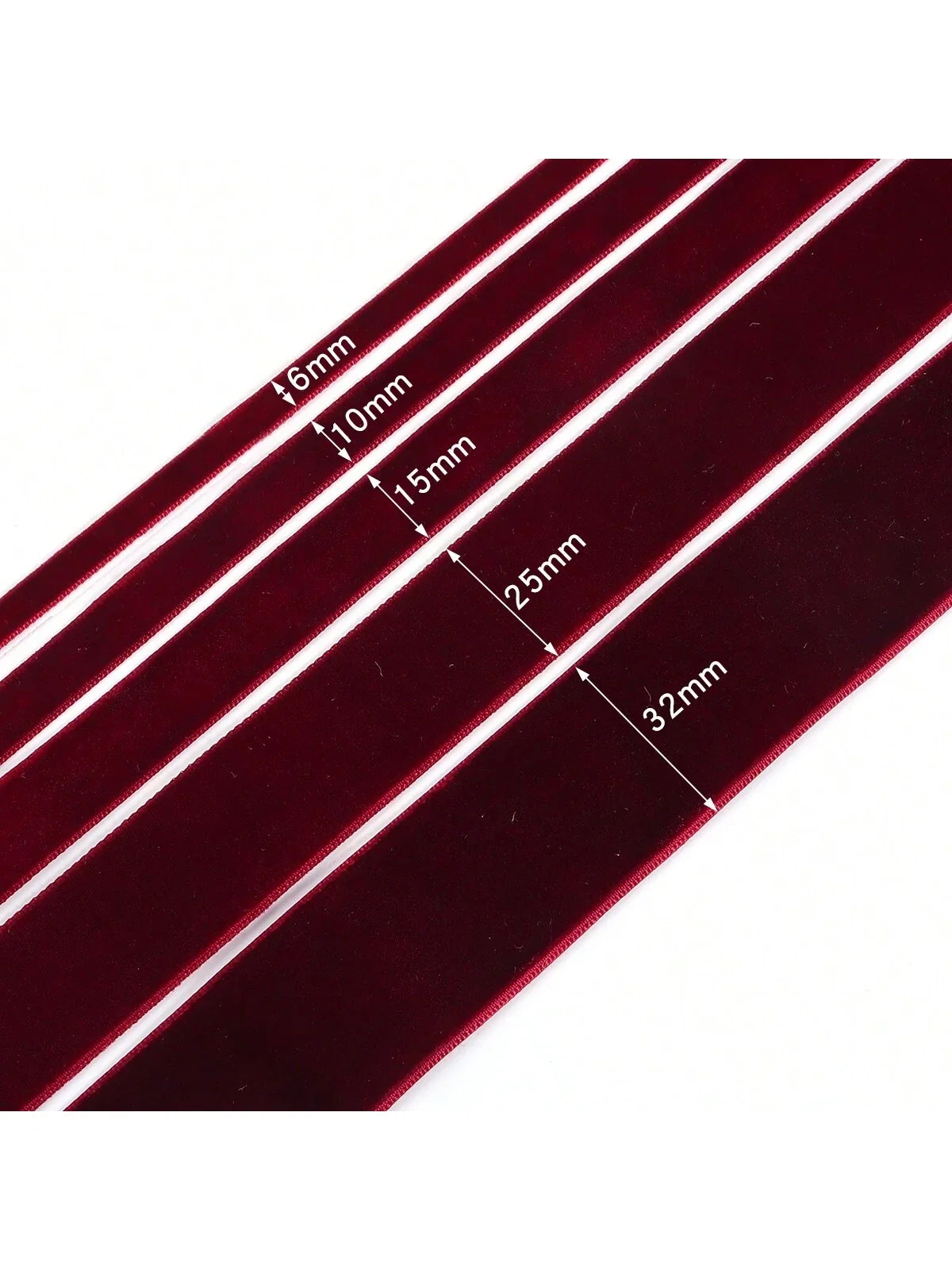 Deep Red Velvet Christmas Ribbon