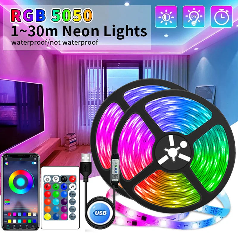 Adiodo USB LED Strip Lights APP Control