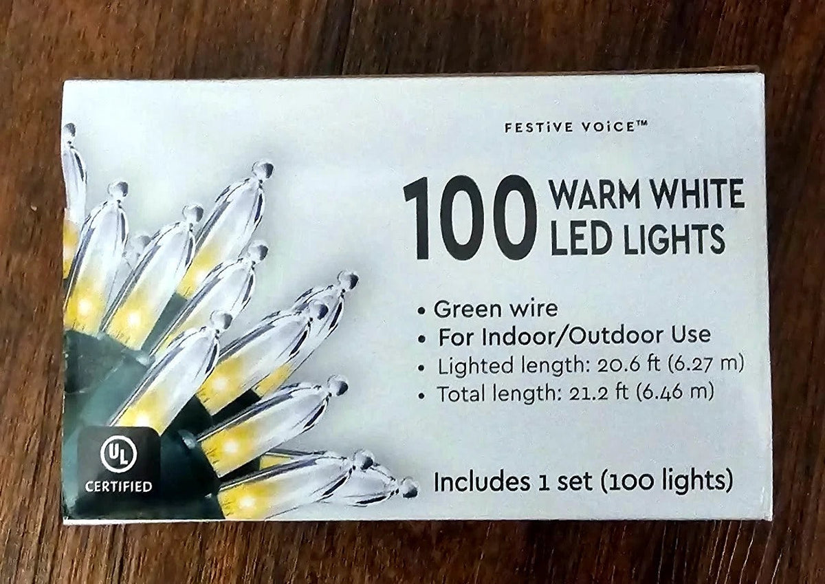 Warm White LED Christmas Lights