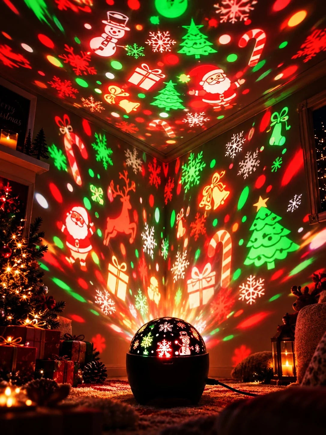 RGB Christmas Projector Light Decoration