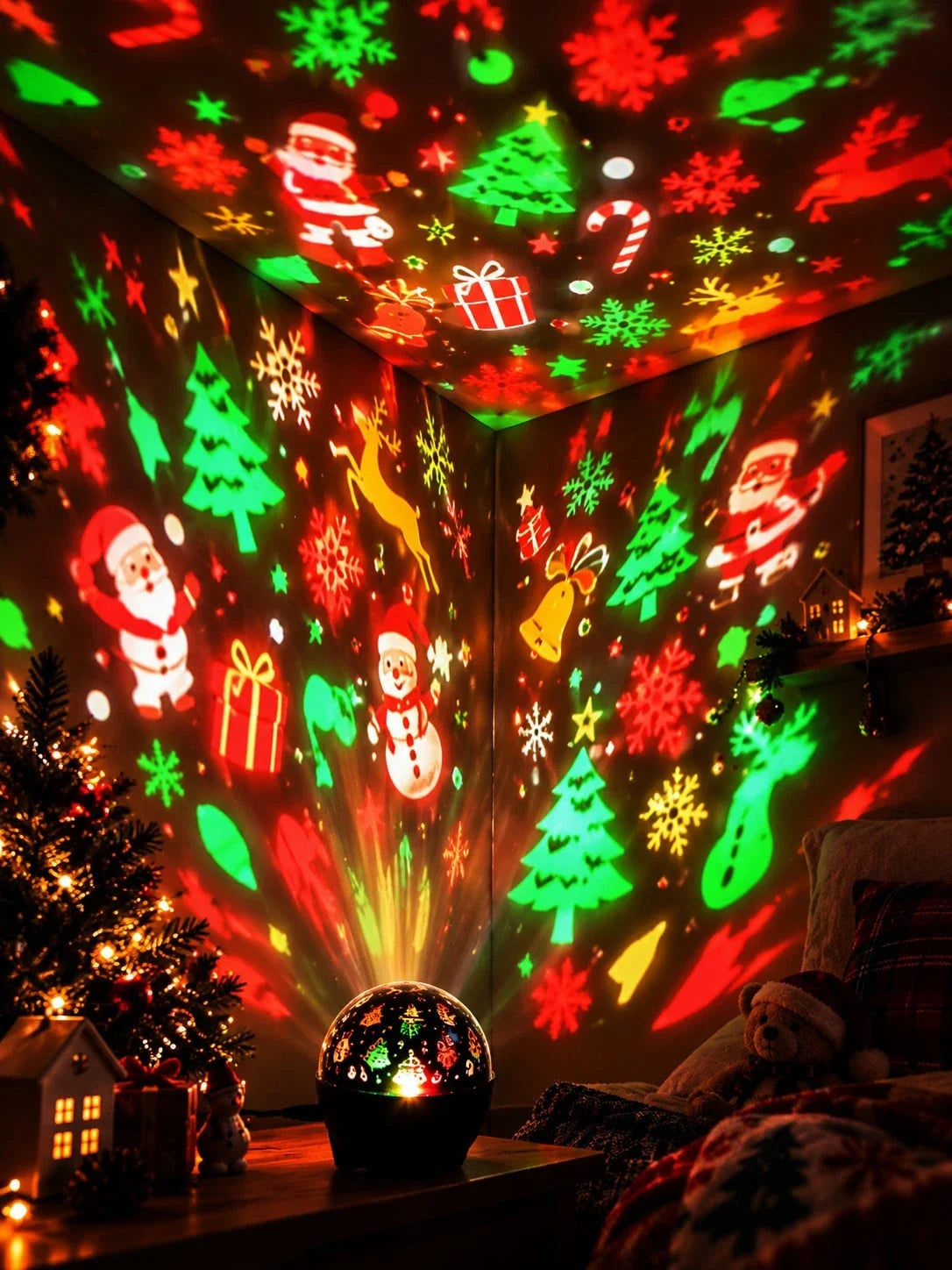 RGB Christmas Projector Light Decoration