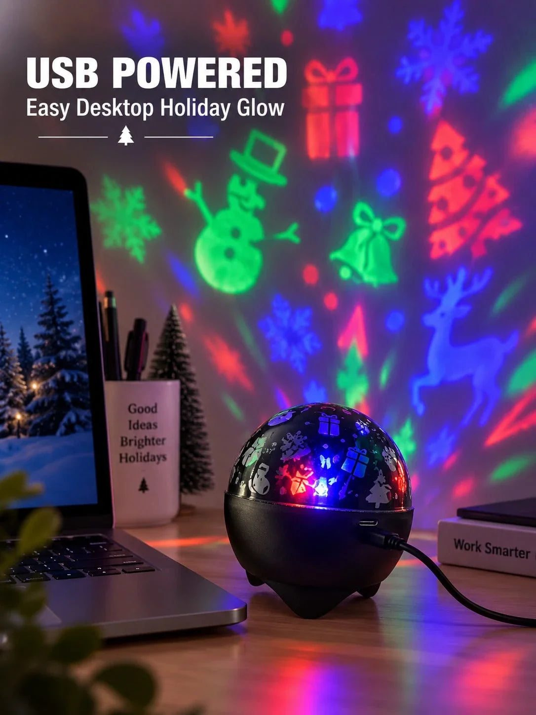 RGB Christmas Projector Light Decoration
