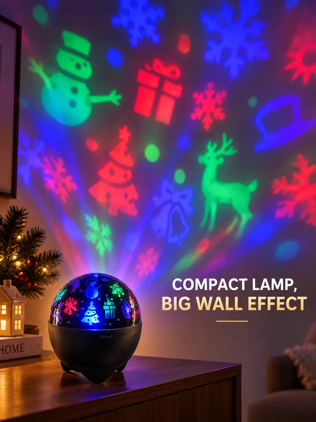 RGB Christmas Projector Light Decoration
