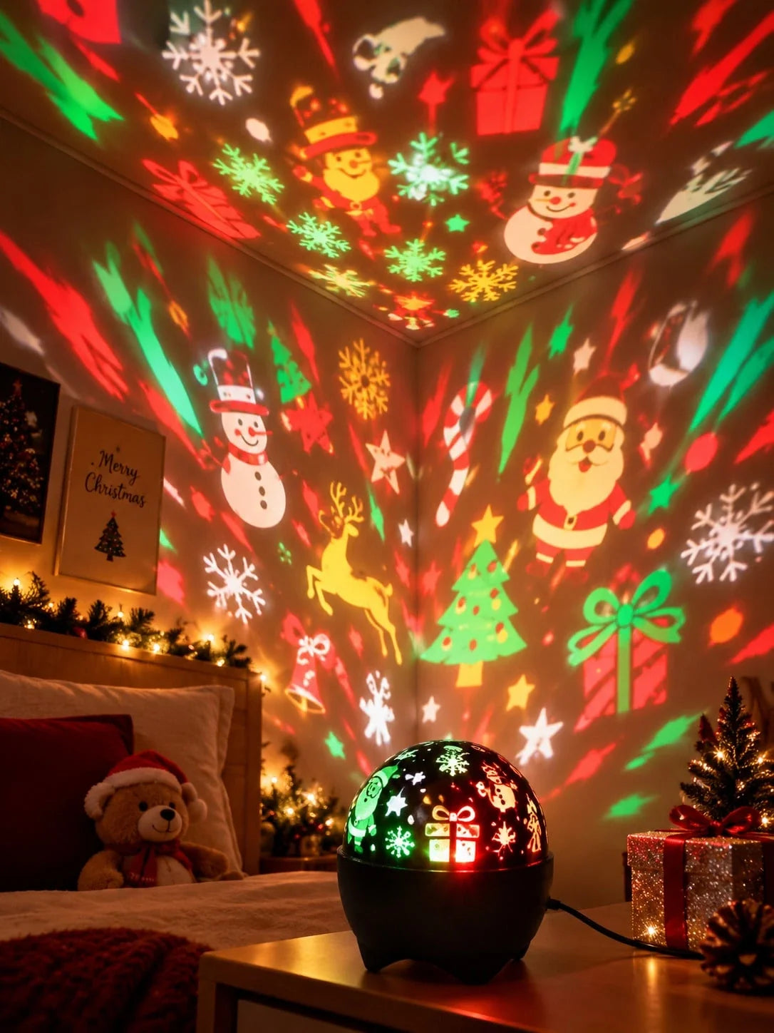 RGB Christmas Projector Light Decoration