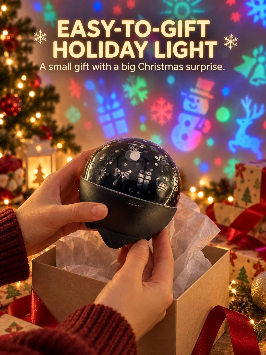 RGB Christmas Projector Light Decoration