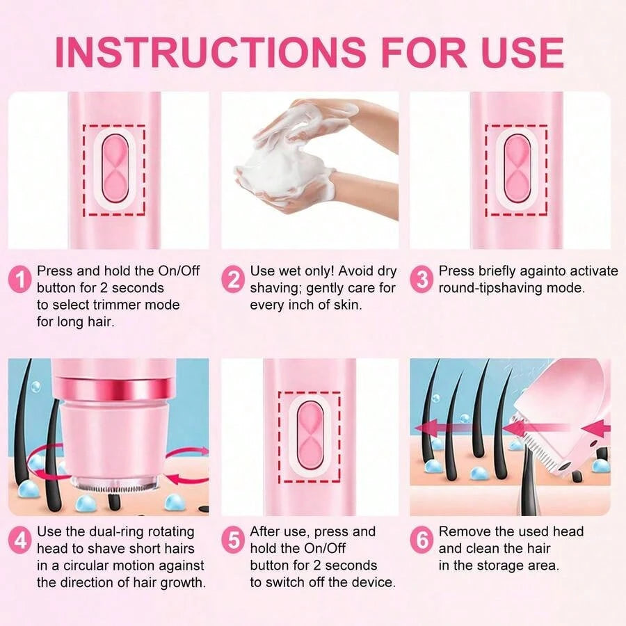 DEBARK 2-In-1 Bikini Trimmer Women
