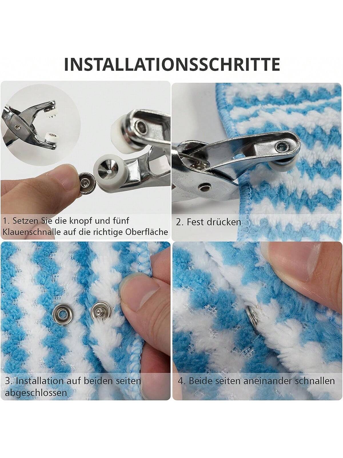 Metal Snap Fastener Pliers Kit