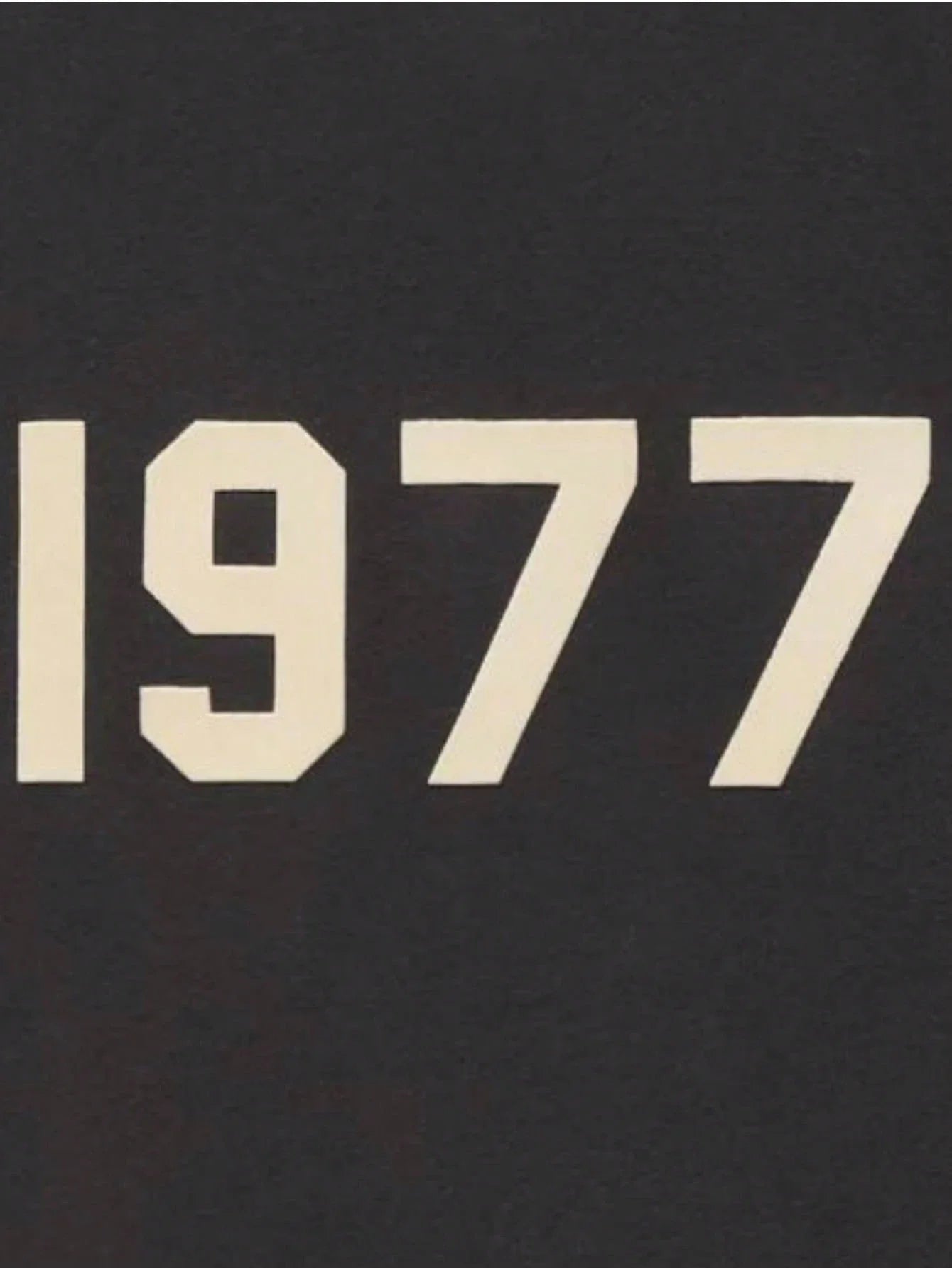 Essentials 1977 Black Flocked Hoodie