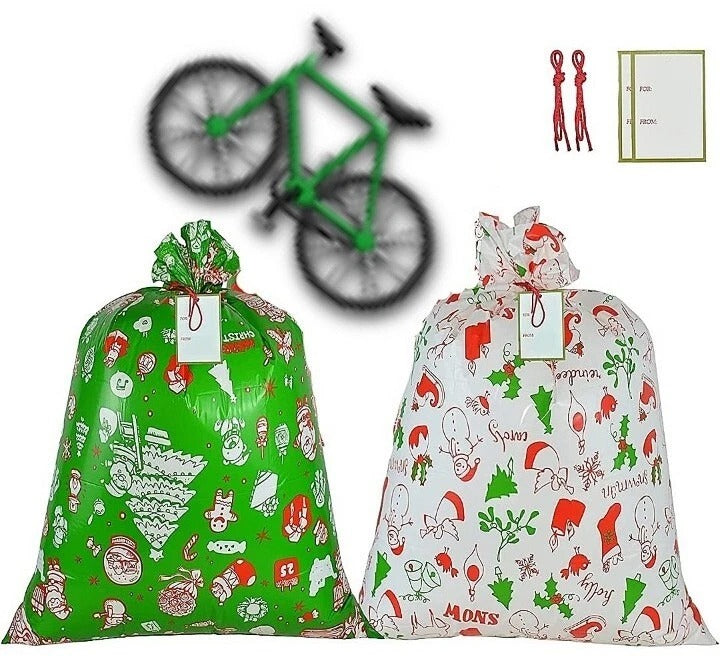 Jumbo Christmas Giant Bike Gift Bag