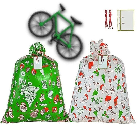 Jumbo Christmas Giant Bike Gift Bag