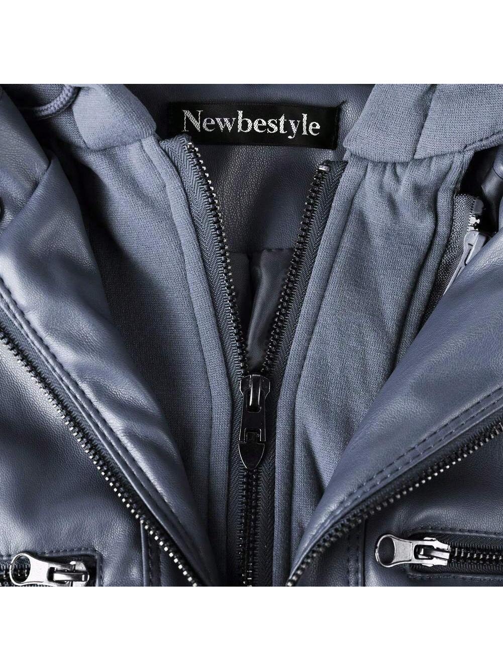 Women's Newbestyle Faux Leather Moto Jacket