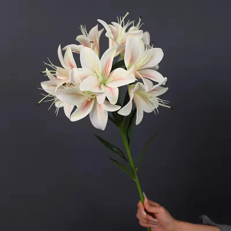 Long Stem Lily Silk Bouquet