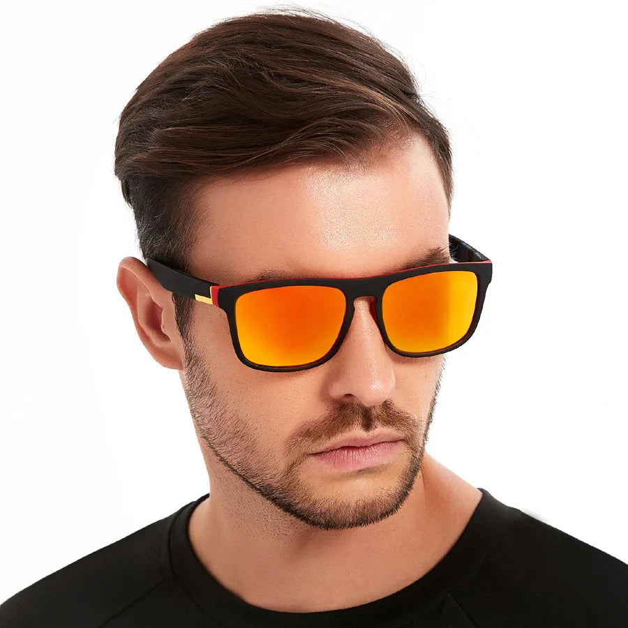 Vintage Square UV400 Sports Sunglasses