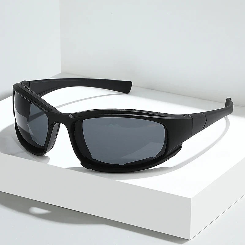 Black Silver UV Cycling Sunglasses