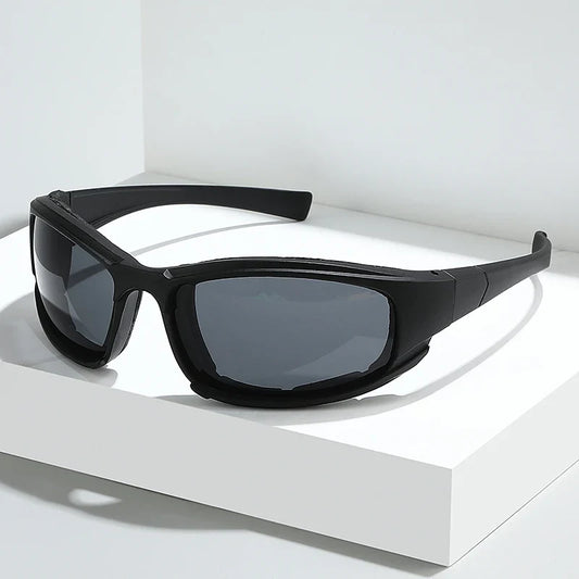 Black Silver UV Cycling Sunglasses