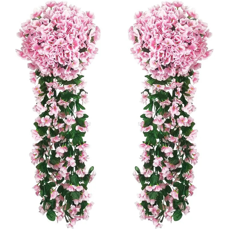 1PC Artificial Flowers Long Vine Rose Home Wedding Outdoor garden yard Arch Decorations Christmas Celebration photography party
