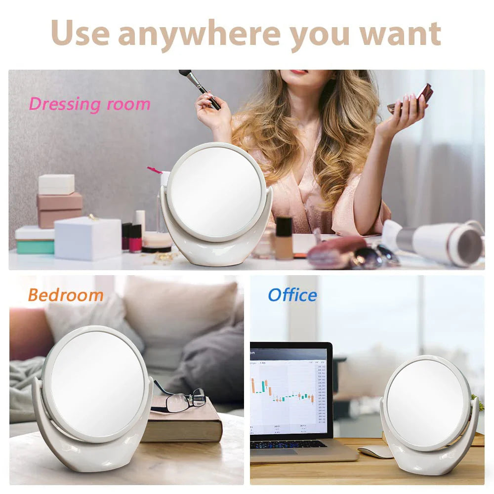 Double-Sided Swivel Vanity Mirror