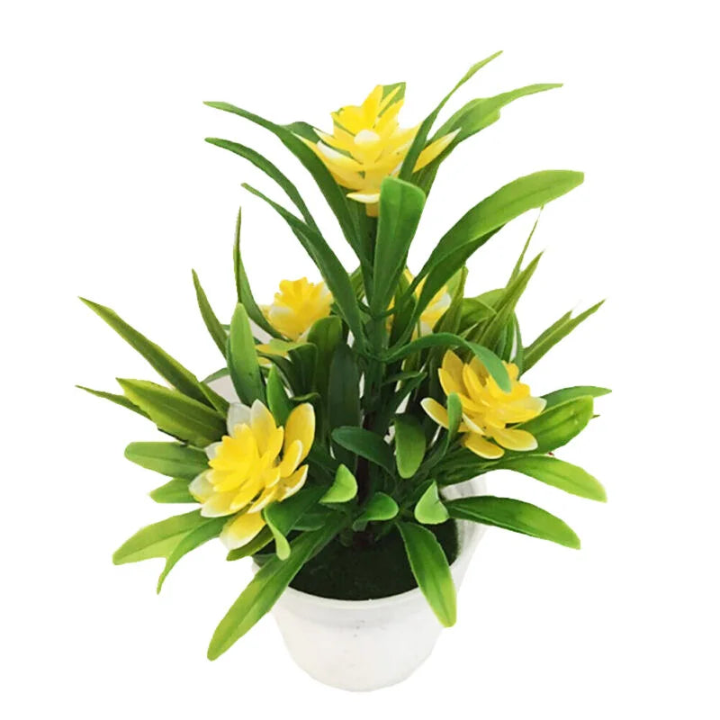 Artificial Lotus Potted Plant Decor