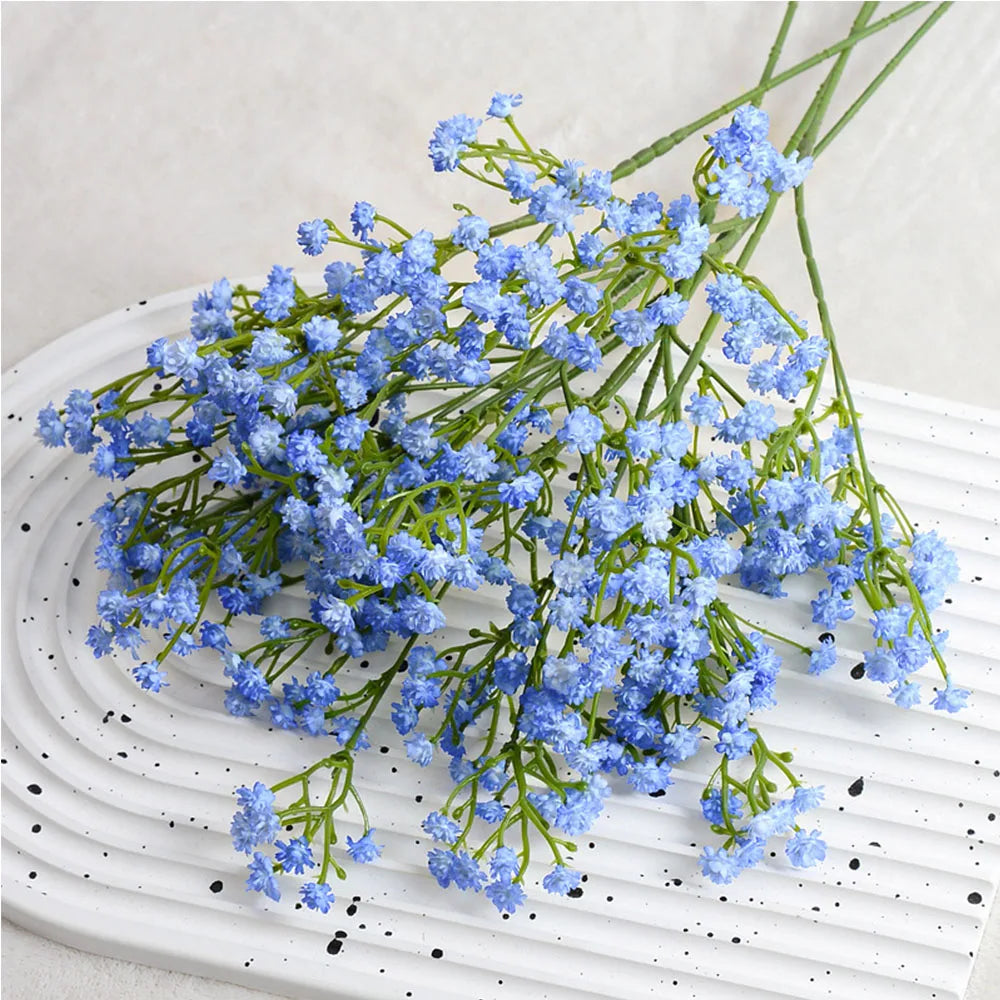 52cm 90 HeadsWhite Babies Breath Artificial Gypsophila Flowers Bouquets For Home Garden Wedding Birthday Decoration Fake Flower