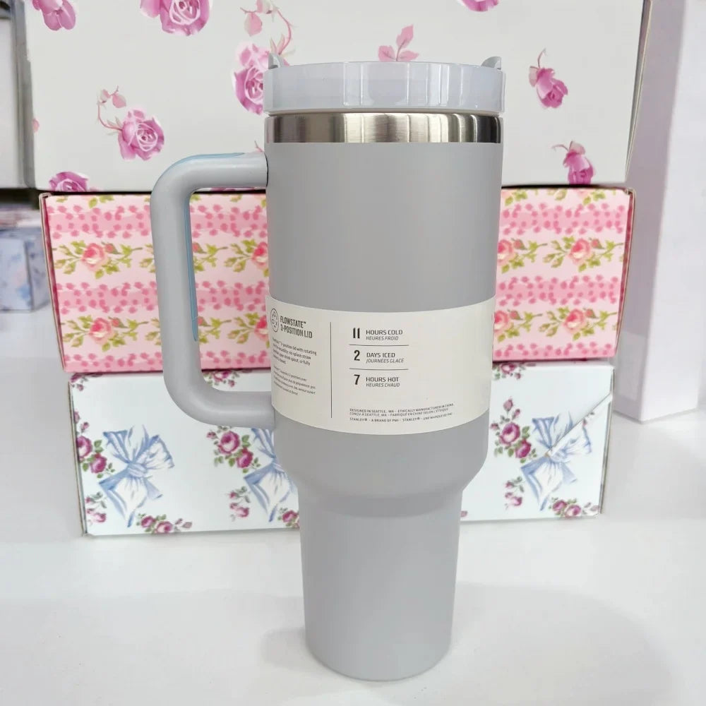 Stanley Style Flat Bottom Tumbler