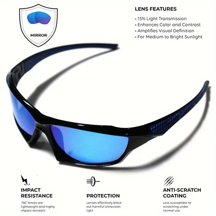 Polarized Round Frame Sports Sunglasses