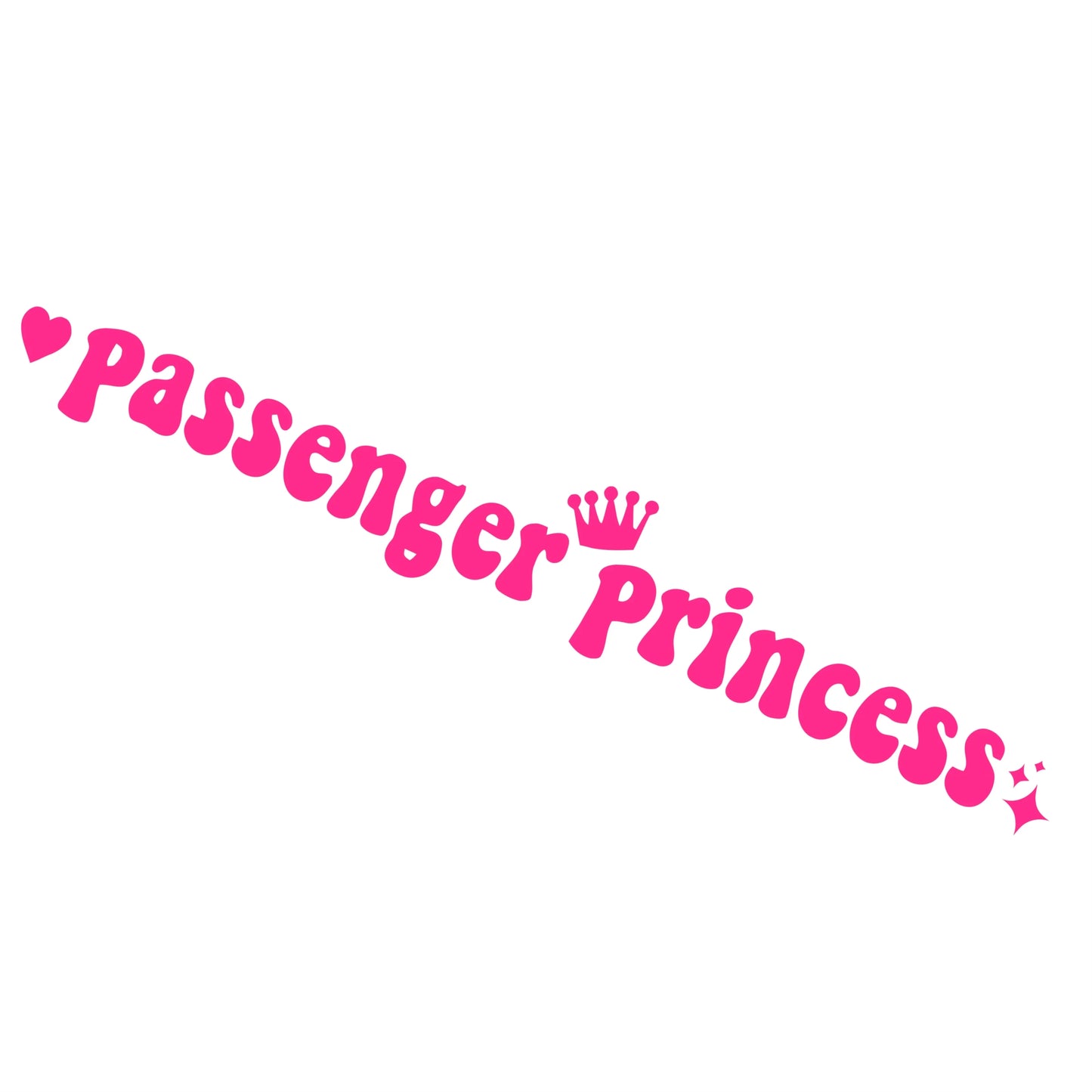 Passenger Princess Funny Car Sticker