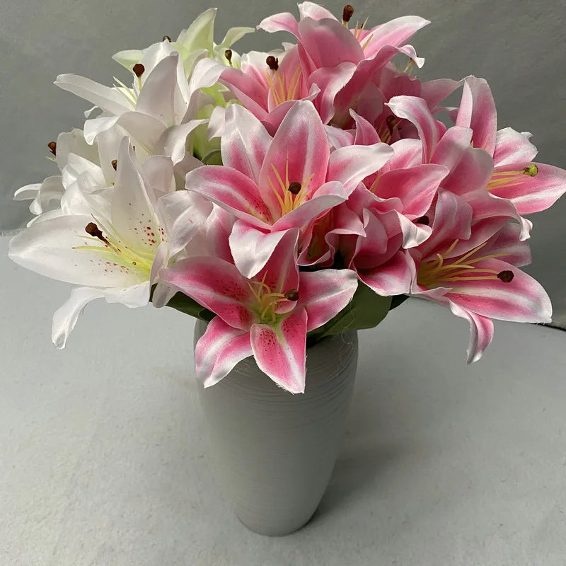 Silk Lily Bouquet Wedding Decor
