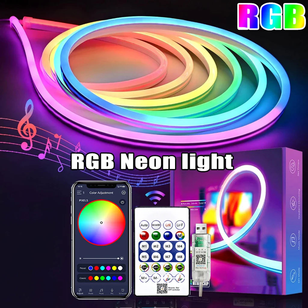 WELPUR RGB USB Neon Strip Light