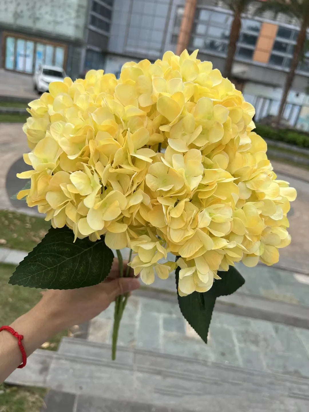 5 Heads Large Size White Pink Hydrangea Artificial Flowers Silk DIY Wedding Bridal Bouquet Fake Flowers Party Home Decoration