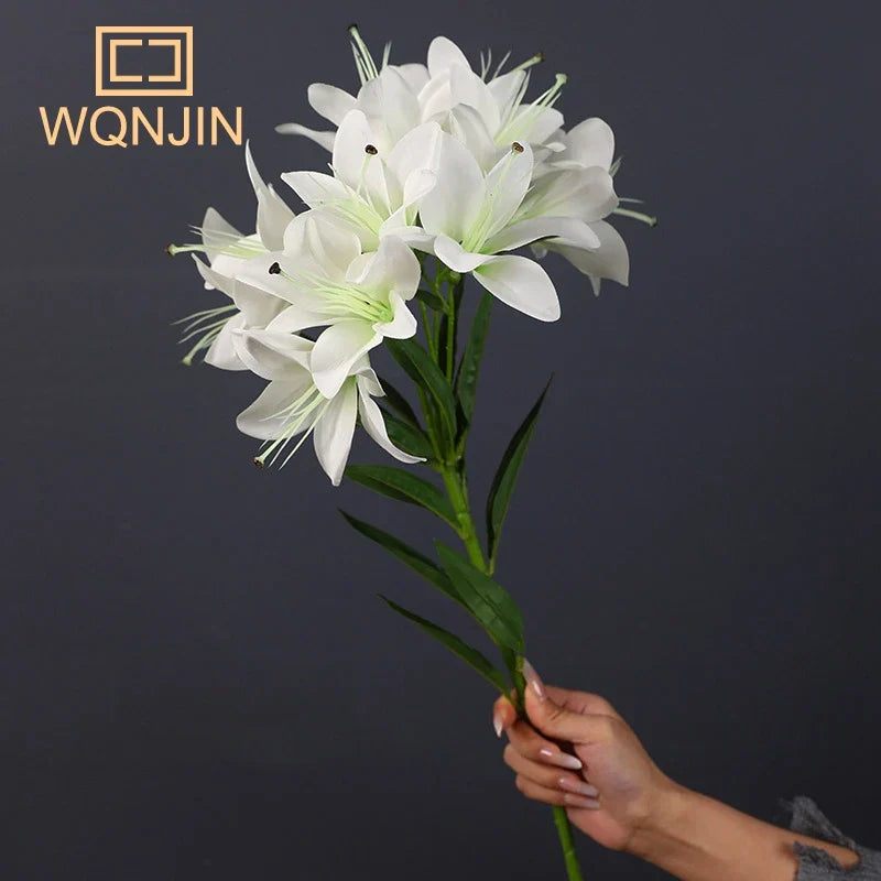Long Stem Lily Silk Bouquet